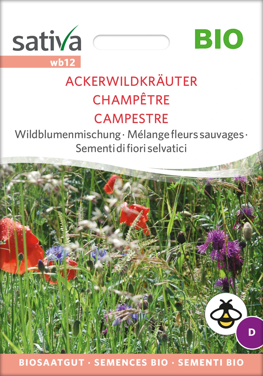 Wildblumenmischung Ackerwildkräuter | BIO Wildblumensamen Von Sativa Rheinau 3 Wildblumenmischung Ackerwildkräuter | BIO Wildblumensamen Von Sativa Rheinau