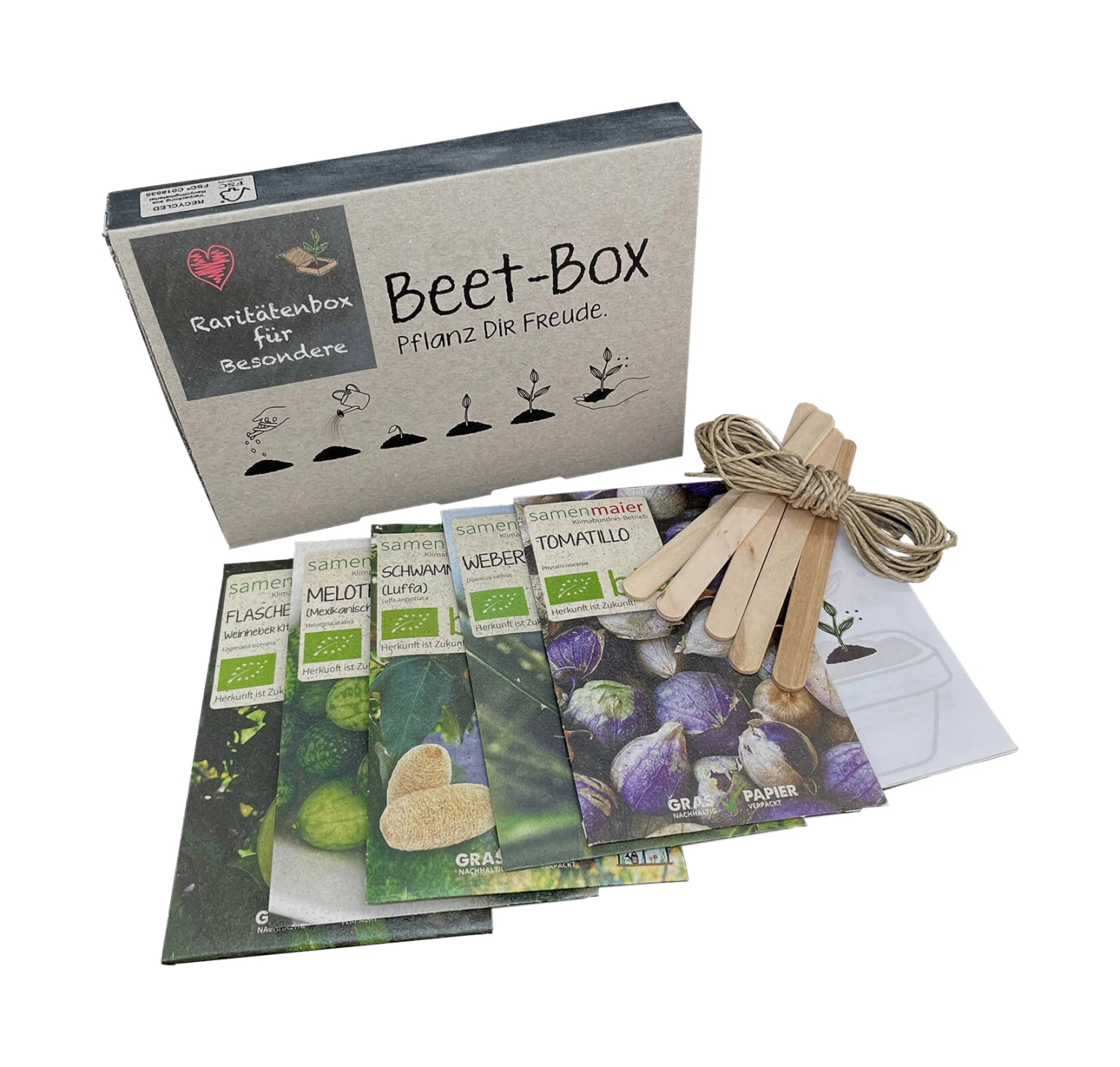 Beet-Box "Raritätenbox" | BIO Gemüsesamen-Sets Von Samen Maier 4 Beet-Box "Raritätenbox" | BIO Gemüsesamen-Sets Von Samen Maier – Bild 2