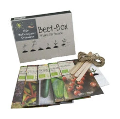 Beet-Box "Für Balkonien-Urlauber" | BIO Gemüsesamen-Sets Von Samen Maier -Pegasu Samen Geschaft 536708 BIO Beet Box Fuer Balkonien Urlauber BB08 sm 0