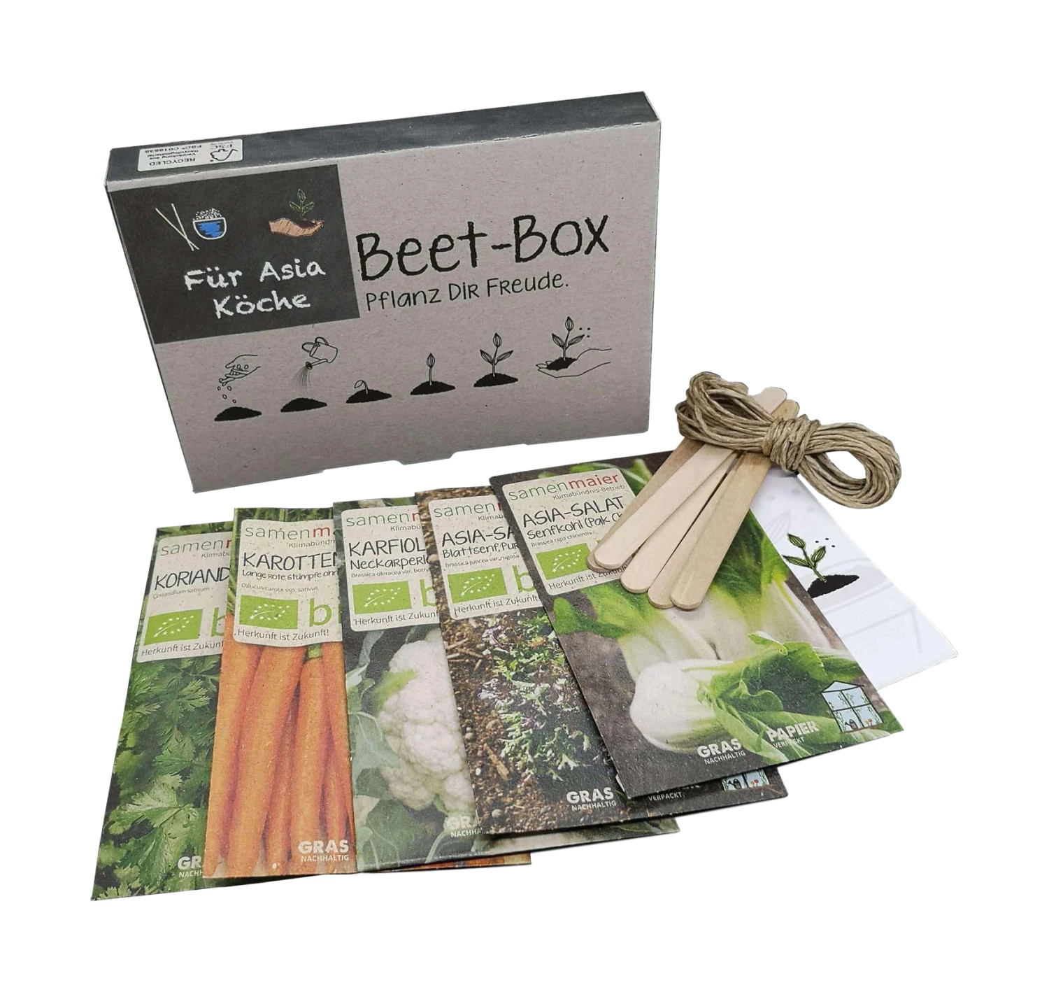 Beet-Box "Für Asia Köche" | BIO Gemüsesamen-Sets Von Samen Maier 6 Beet-Box "Für Asia Köche" | BIO Gemüsesamen-Sets Von Samen Maier – Bild 4