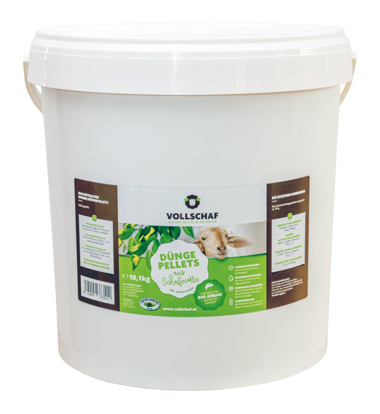 Düngepellets (10 Kg Eimer) | Schafwolldünger Von Vollschaf 3 Düngepellets (10 Kg Eimer) | Schafwolldünger Von Vollschaf