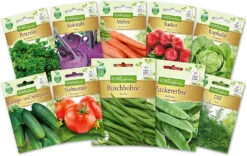 Bunter Gemüsegarten Gemüsesaatgut - Set (10 Stück) | Gemüsesamen-Sets Von N.L. Chrestensen