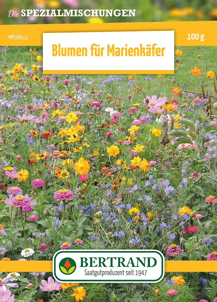 Blumenwiese Blumen Für Marienkäfer (100 G) | Blumensamen Von Bertrand 3 Blumenwiese Blumen Für Marienkäfer (100 G) | Blumensamen Von Bertrand