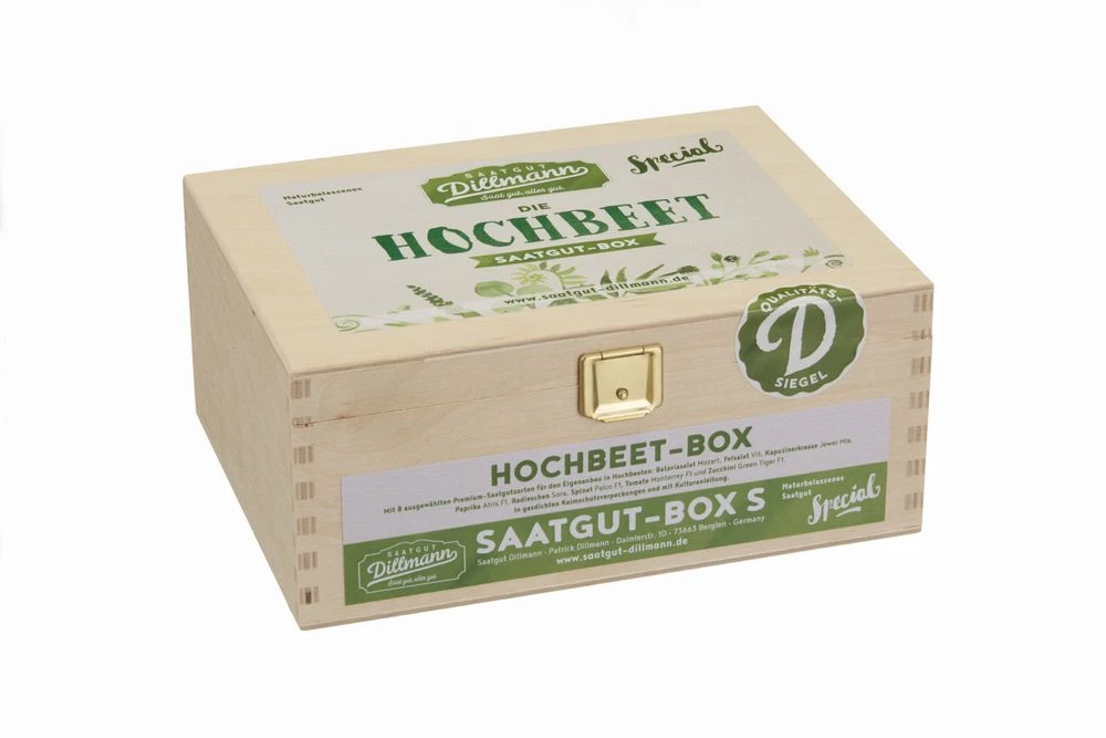 Hochbeet Saatgut - Box S (Holzbox) | Gemüsesamen-Sets Von Saatgut Dillmann 3 Hochbeet Saatgut - Box S (Holzbox) | Gemüsesamen-Sets Von Saatgut Dillmann