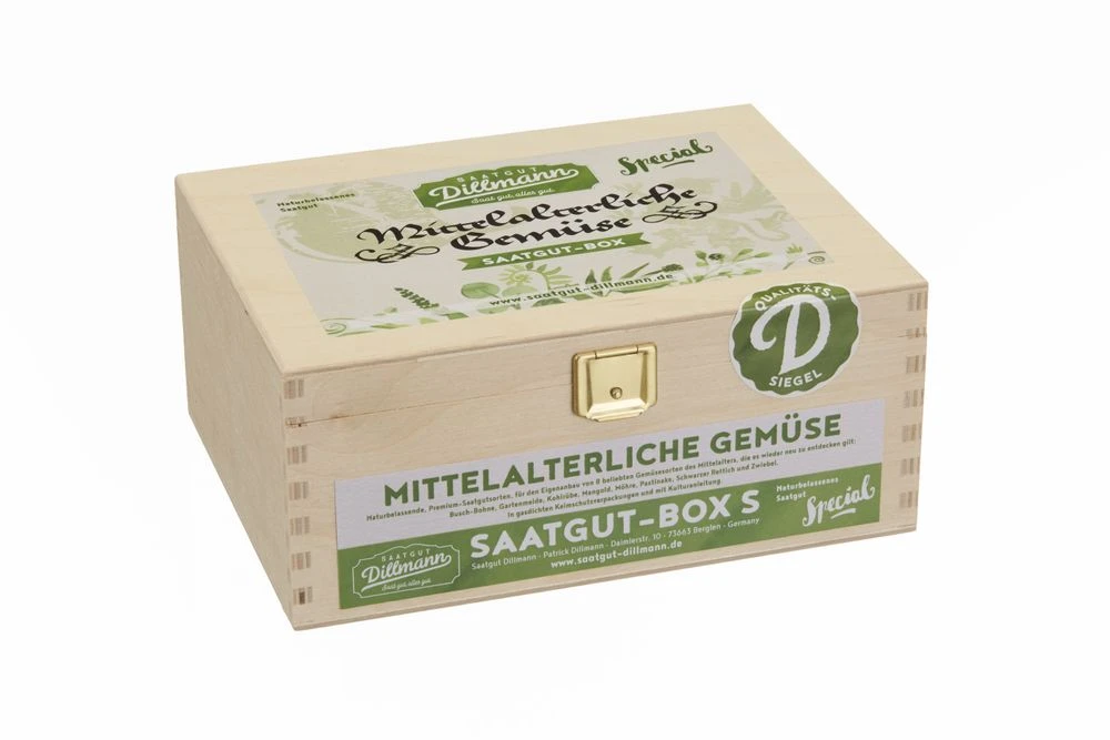 Mittelalterliche Gemüse Saatgut - Box S (Holzbox) | Gemüsesamen-Sets Von Saatgut Dillmann 3 Mittelalterliche Gemüse Saatgut - Box S (Holzbox) | Gemüsesamen-Sets Von Saatgut Dillmann