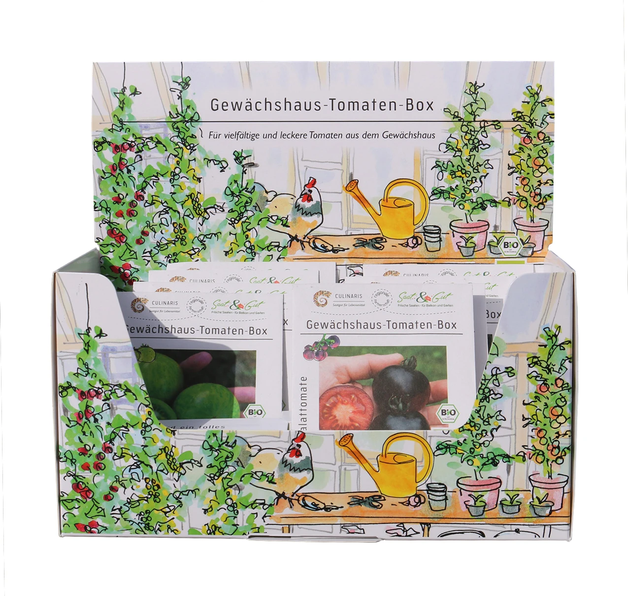 Gewächshaus-Tomaten-Box | BIO Gemüsesamen-Sets Von Culinaris 3 Gewächshaus-Tomaten-Box | BIO Gemüsesamen-Sets Von Culinaris