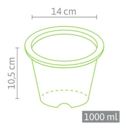 10,5 X 14 Cm Anzuchttopf NT Rund (484 Stück) | Anzuchttöpfe Von Fertil -Pegasu Samen Geschaft 548141 10 5 x 14 cm Anzuchttoepfe rund 484 Stueck 593 C 2