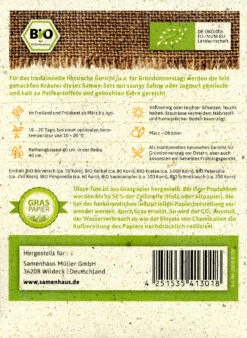 Kräutersamen Für Grüne Soße | BIO Samen-Sets Von FLORTUS