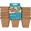6 X 6 Cm Anzuchttopf Strips (32 Stück) | Anzuchttöpfe Von Sogo -Pegasu Samen Geschaft 548516 6 x 6 cm Organic Toepfe strips 32 Stueck 887312 sg 0