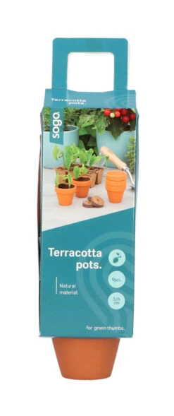 5 X 5,7 Cm Terracotta Töpfe (9 Stück) | Anzuchttöpfe Von Sogo -Pegasu Samen Geschaft 548518 5 x 5 7 cm Terracotta Toepfe 9 Stueck 887322 sg 0
