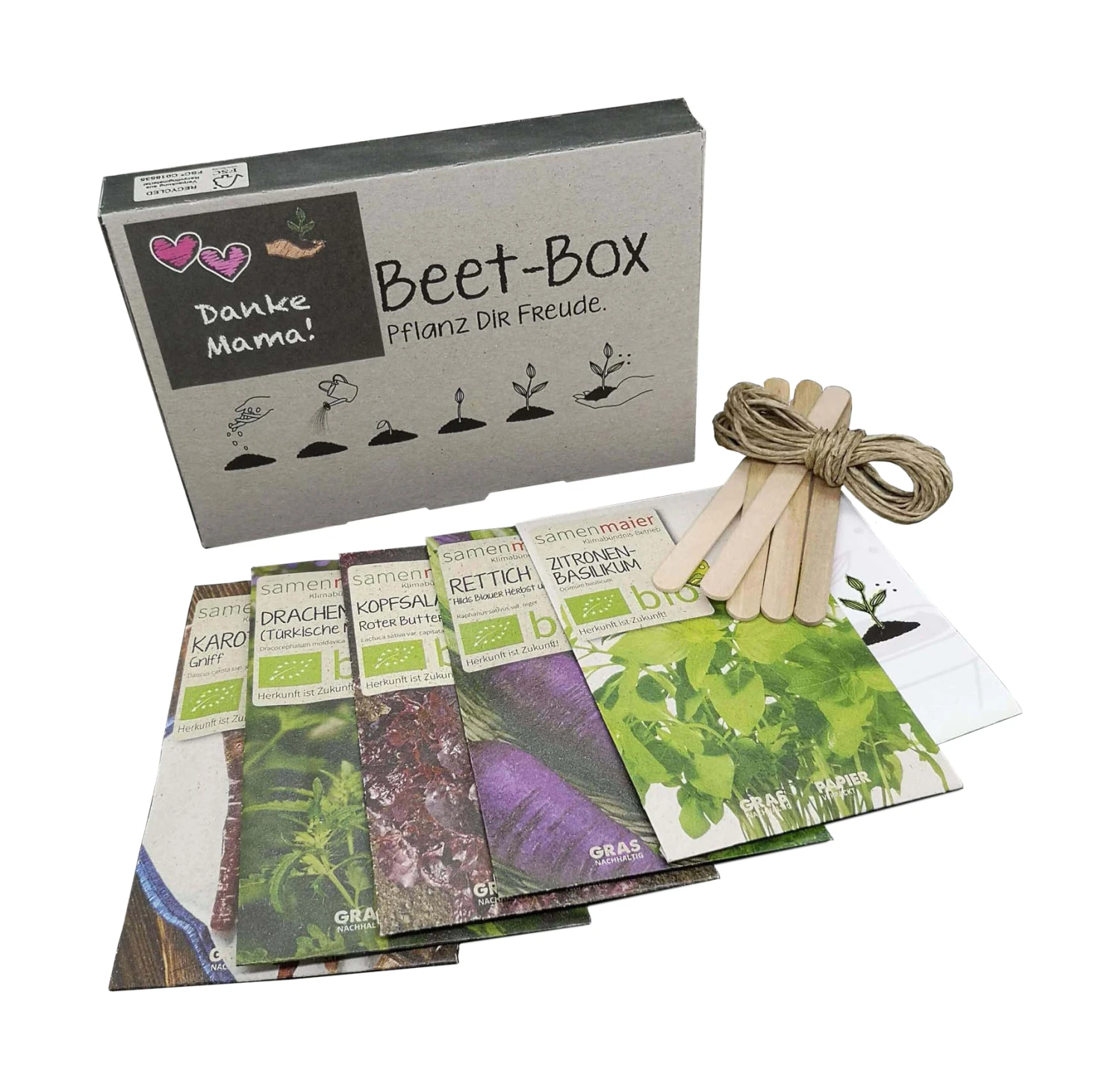 Beet - Box Danke Mama | BIO Gemüsesamen-Sets Von Samen Maier 6 Beet - Box Danke Mama | BIO Gemüsesamen-Sets Von Samen Maier – Bild 4