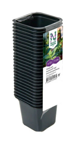 7 Cm Kunststofftöpfe Quadratisch (25 Stück) | Töpfe Von Nelson Garden