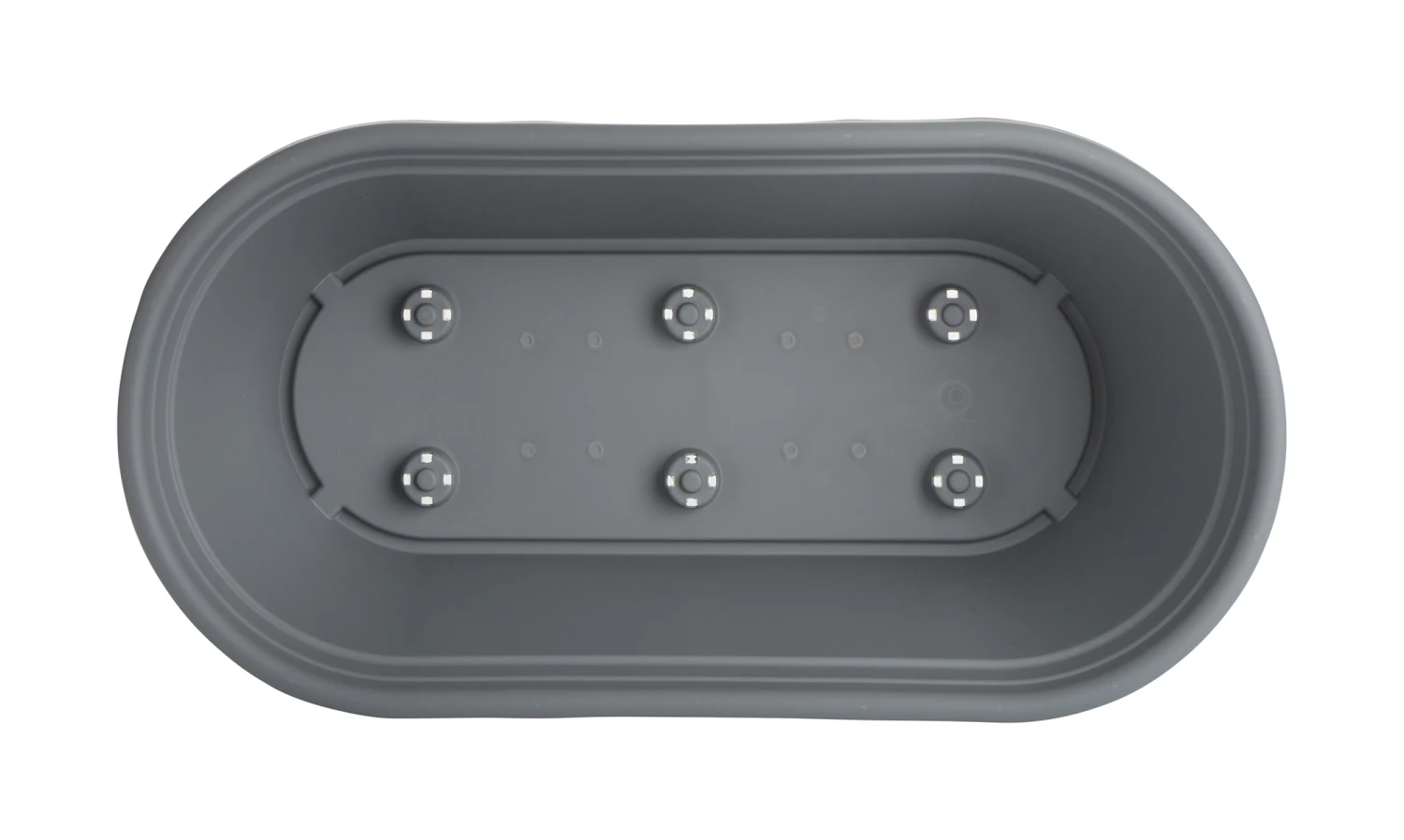 60 Cm Ovaler Blumentrog Anthrazit | Töpfe Von Clever Pots 4 60 Cm Ovaler Blumentrog Anthrazit | Töpfe Von Clever Pots – Bild 2