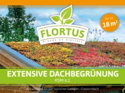 Dachbegrünung RSM 6.1 Für 18 M² (90 G) | Garagenbegrünung Von FLORTUS