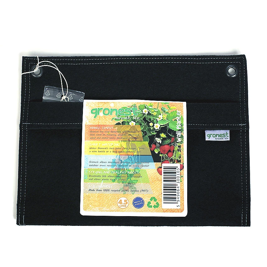 Gronest Pflanztasche, Schwarz, 4,5 L | Blumentopf 3 Gronest Pflanztasche, Schwarz, 4,5 L | Blumentopf