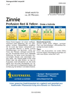 Zinnie Profusion Red &amp; Yellow | Zinniensamen Von Kiepenkerl