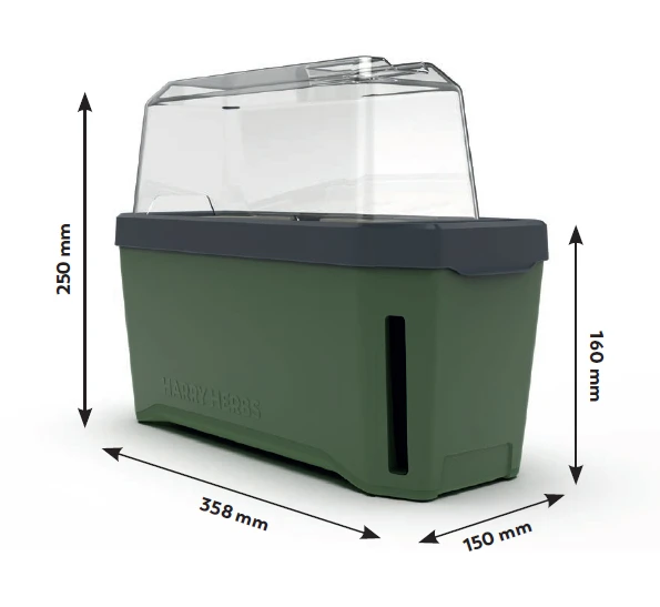 HARRY HERBS Kräutertopf Dunkelgrün | Kräutertöpfe Von Gusta Garden 5 HARRY HERBS Kräutertopf Dunkelgrün | Kräutertöpfe Von Gusta Garden – Bild 3