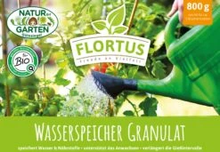 BIO Wasserspeicher Granulat | BIO Bodenbewässerung Von FLORTUS -Pegasu Samen Geschaft 560707 BIO Wasserspeicher Granulat 2000 0986 800g 2